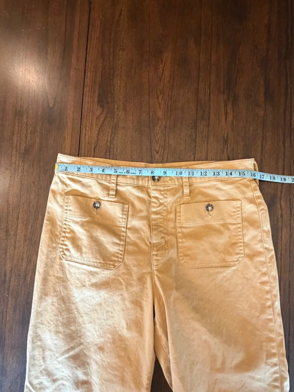 J. Crew Women's Sailor Slim Wide- Leg Cropped Chino Pant Muted Gold, Size 30 P